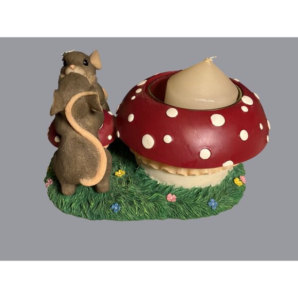 Charming Tails "Your Light Shines Bright" Votive Candle Holder With Mice - Picture 4 of 13